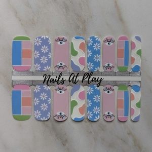 5 for $15 Nail Wraps- Eyes in the Morning (transparent)